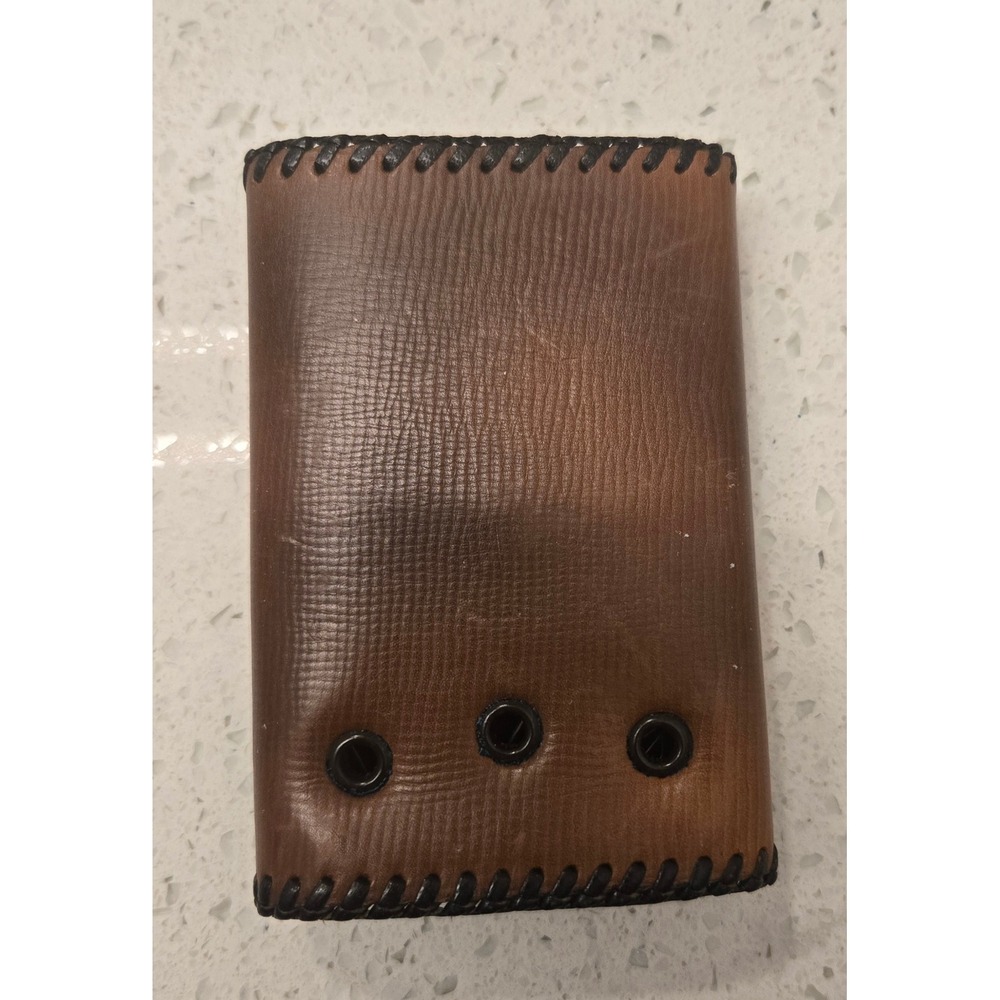 Vintage Hand Tooled Leather Key Wallet Holder Meer Style Western Floral‎ - Picture 2 of 4
